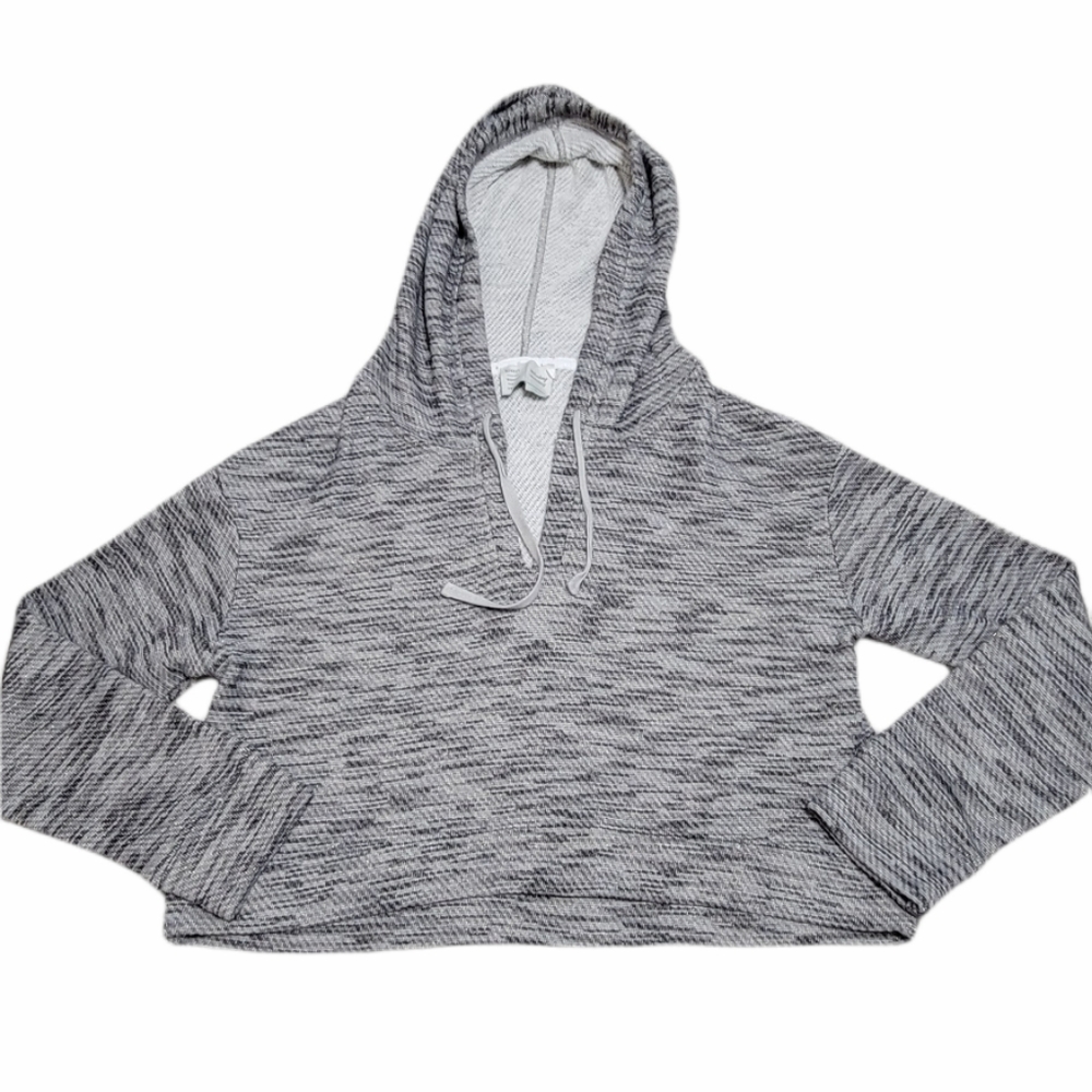 Anthropologie Saturday/Sunday Grey Long Sleeve Cro